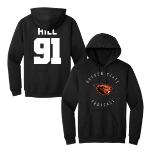 Jaylen Hill | Oregon State Football Round Black Hoodie