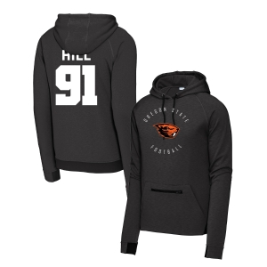 Jaylen Hill | Oregon State Football Round Athletic Black Hoodie