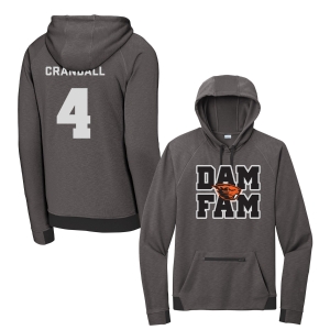 TJ Crandall | Dam Fam Shirsey Athletic Grey Hoodie