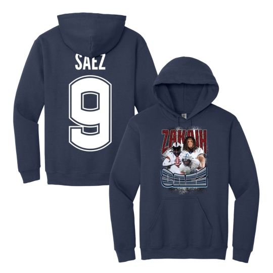 Zakaih Saez | Graphic Shirsey Navy Hoodie