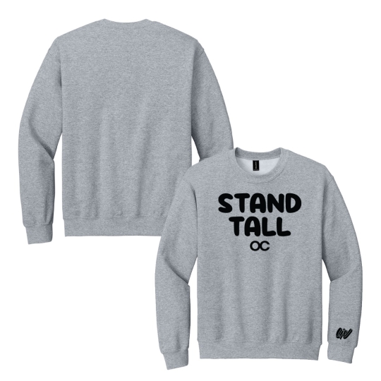 Olivia Coppola | Grey "Stand Tall" Crewneck