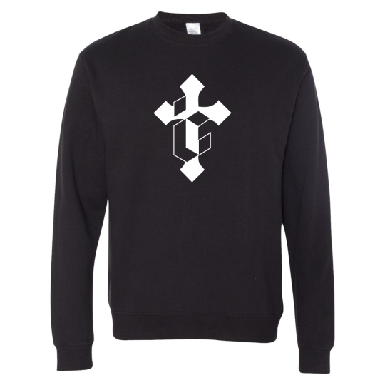 Isaiah Chisom | Black IC Logo Crewneck