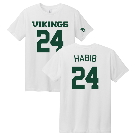Ismail Habib | White IH X PSU Basketball Shirt Jersey