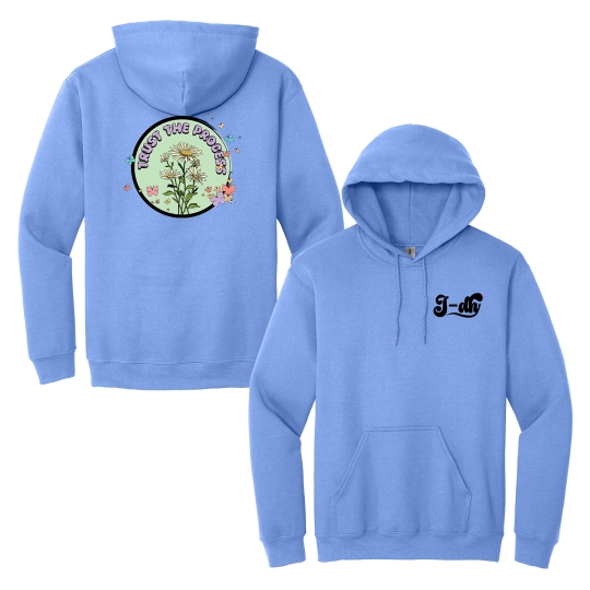 Jasmine Dupree-Hebert | J-dh 'Trust The Process' Carolina Blue Hoodie