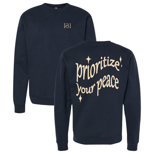 Kara McGhee | Prioritize Your Peace Crewneck Sweater