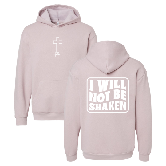 Sarah Ladd | Pink "I Will Not Be Shaken" Hoodie