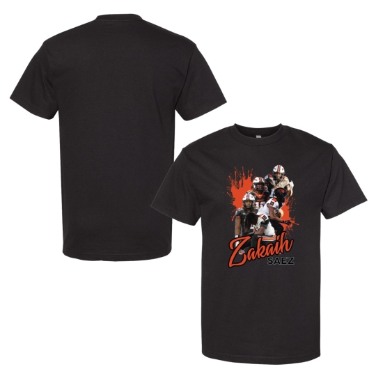 Zakaih Saez | ZS Black Graphic Tee