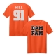 Jaylen Hill | Dam Fam Orange Tee