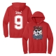 Zakaih Saez | Graphic Shirsey Red Hoodie