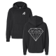 Avery Jackson | Black AJ Logo Hoodie
