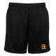 Eyvar Robles | Black Logo Mesh Shorts