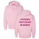Sarah Haendiges | A Kingdom That Cannot Be Shaken Pink Hoodie