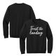 Seria Johnson | Trust the Landing Black Crewneck