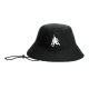 Aliya Belarde | Black AB Logo Bucket Hat