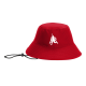Aliya Belarde | Red AB Logo Bucket Hat