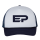 Elijah Pepper | Navy EP Logo Trucker Hat