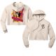 Sarah Brans | SB Cream Basic Women's Cropped Hoodie