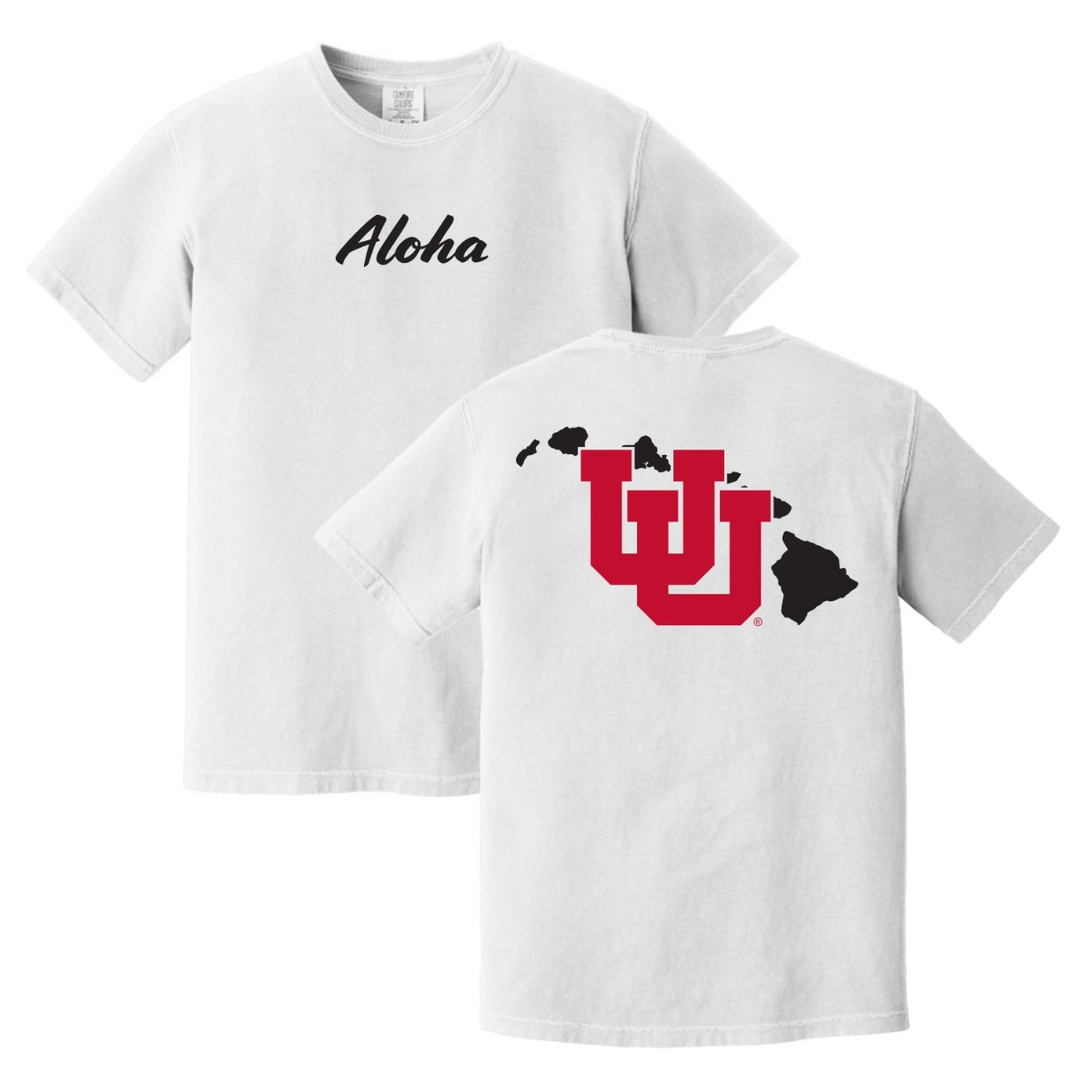 Kaimana Hanohano | White Aloha X Utah Tee