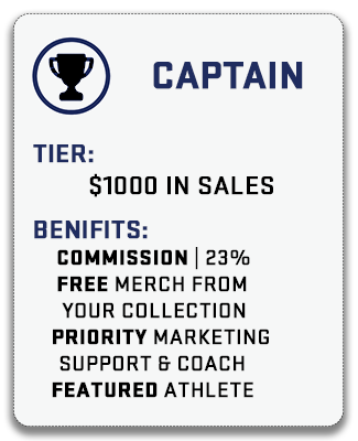 Captain tier athletes - priority marketing and coach access